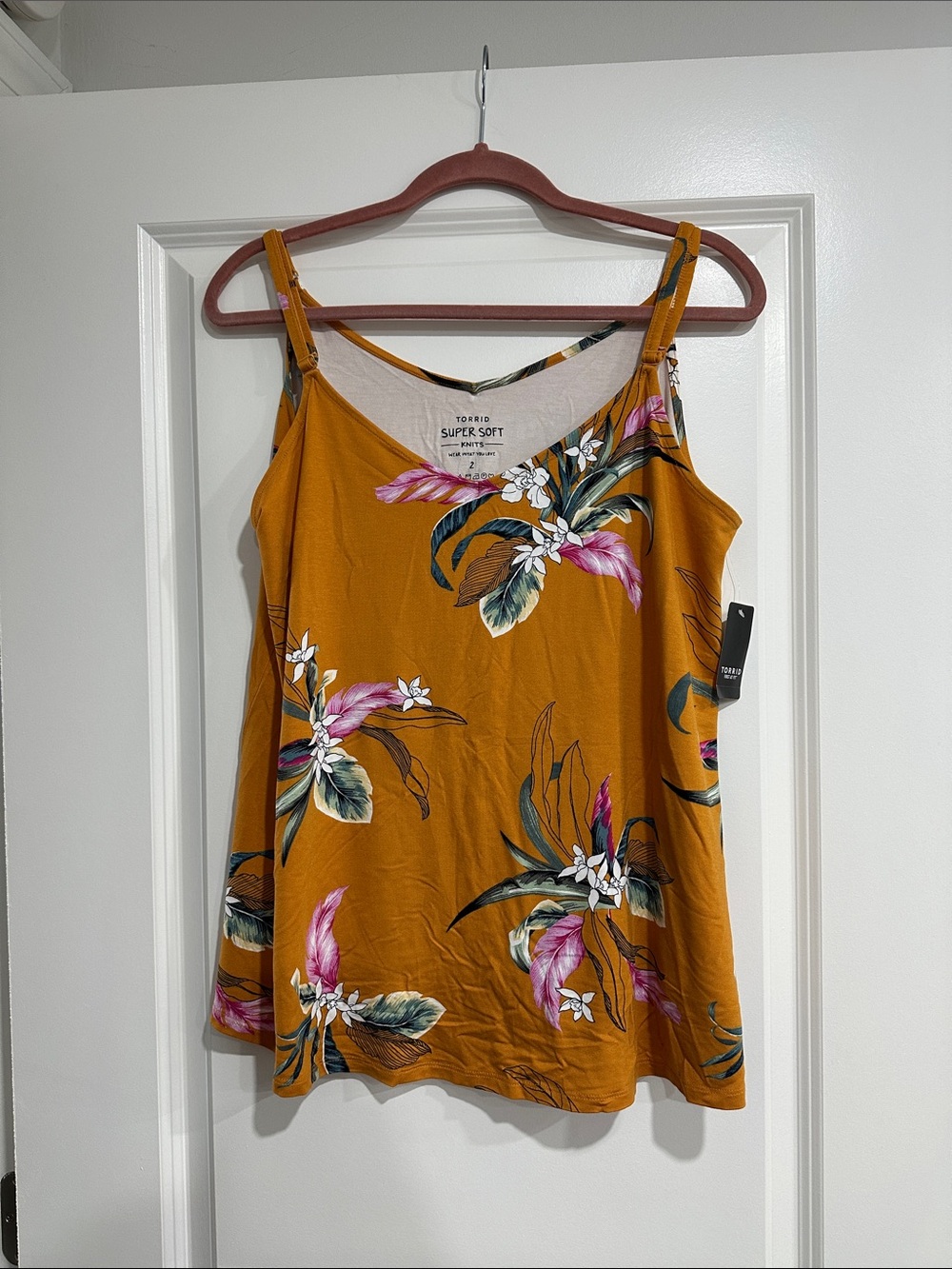 torrid Mustard Floral V-Neck Cami